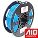 AIO Robotics AIOBLUE PLA 3D Printer Filament, 0.5 kg Spool, Dimensional Accuracy +/- 0.02 mm, 1.75 mm, Blue