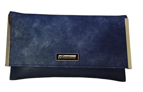 navy leather clutch bag