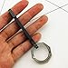 Lanxy LAXPICOL TC4 Titanium Octagonal Ring Grey Key Chain Waist Belt Clip Pocket Clip