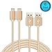 Lampa 2 Pack 10FT Nylon Braided Lightning Cable Extra Long USB Charging Cord with Aluminum Connector for iPhone iPad and iPod（2 Pack）