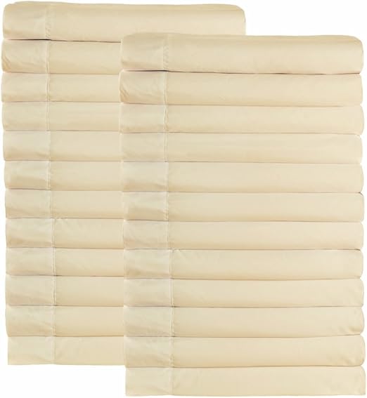 Amazon Com 48 Piece 24 Pairs Bulk Pack Queen Size Solid Ivory