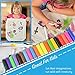 Heavy Duty Thick Canvas Tote Bags(6 Pack) with Bottom Gusset 16 x 14 x 4 inch Durable 12oz Eco-Friendly Shopping Bag, Crafting Bag, Washable Reusable Bag - BONUS 20 Fabric markers for Decorating