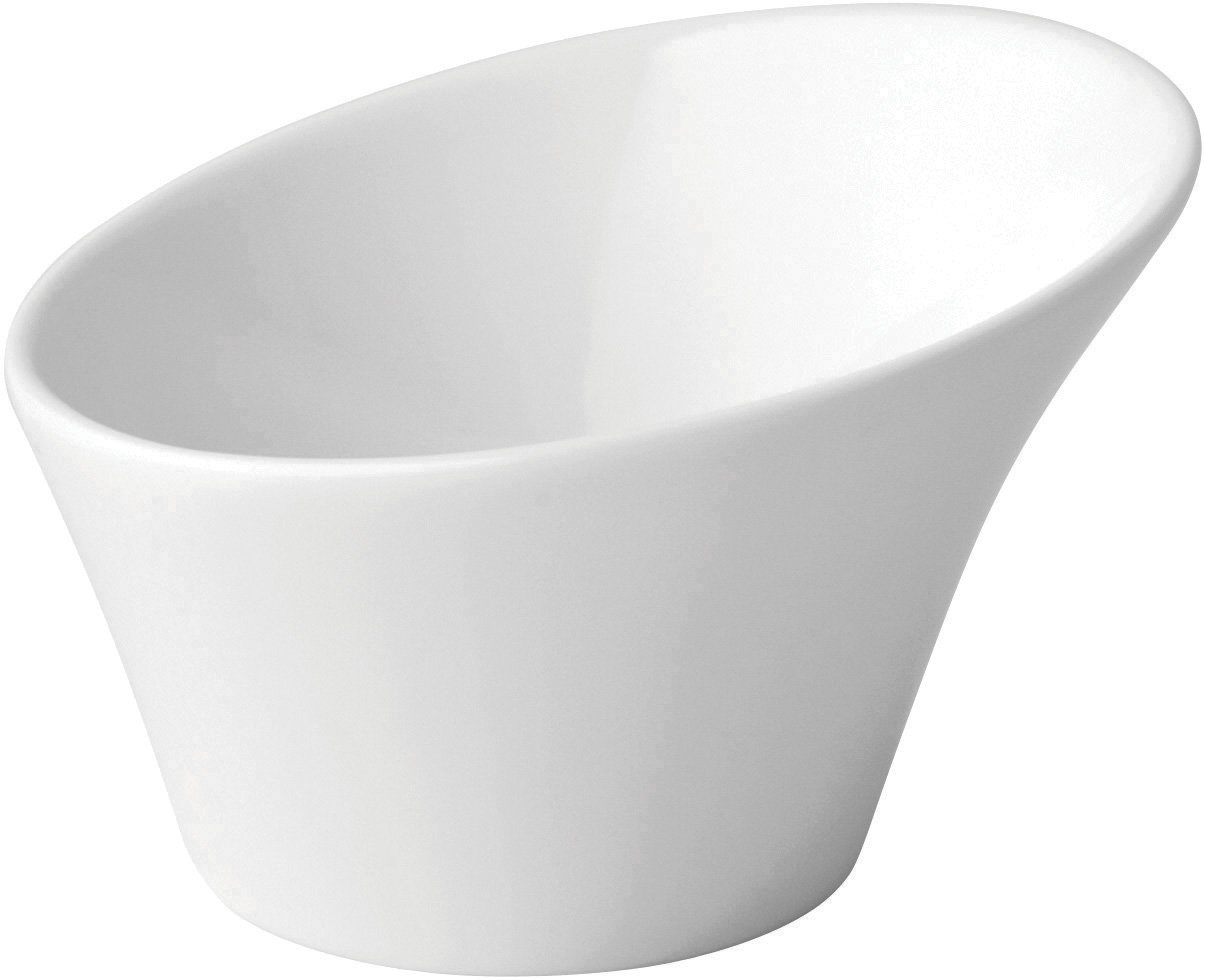 Utopia Z06017 Fine China Mini Ellipse Bowl, 3", 8 cm, 2 oz., 6 cL, Anton Black (Pack of 6)