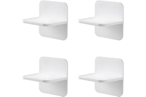 KULUSION 4 Packs Adhesive Furniture Anchors No Drill, Anti Tip Furniture Wall Anchors for Baby Proofing, Secure Bookshelf Dresser Shelf Cabinet to Wall for Child Safety - Removable,No Screw