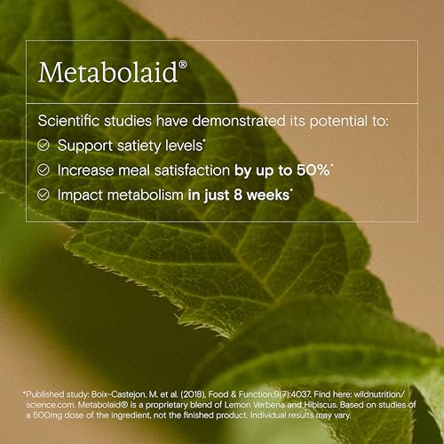 WILD NUTRITION Food-Grown Weight Management Support with Metabolaid | Optimal Metabolic Support | Microbiome Support | 90 Capsules