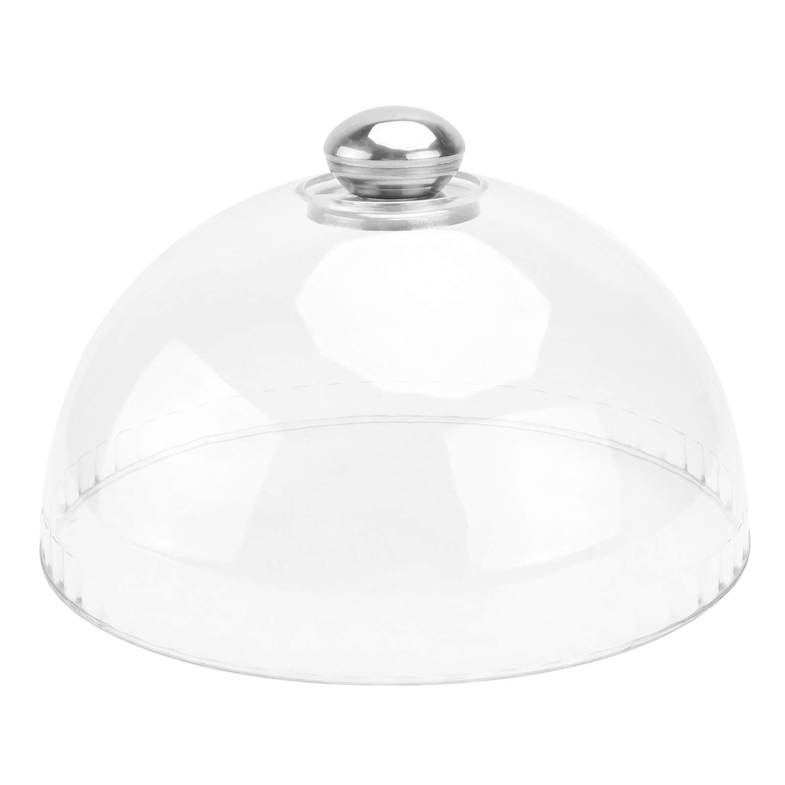 Cabilock Plastic Cake Stand Cover Glass Desert Cloche Dessert Cake Cover Snack Tray Round Display Cake Plate Serving Platter Punch Bowl Food Tent 19.5X10cm