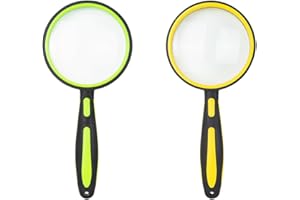 ELTVISII 10X Magnifying Glass for Reading 75mm Handheld Portable Book Magnifier for Seniors, Small Loupe for Close Work, Clas