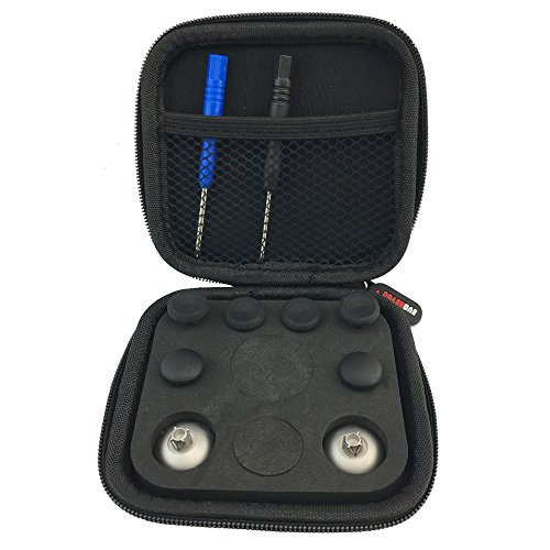 8 in 1 Controller Replacement Parts Compatible with Xbox One S Elite PS4 Controller Black | Thumb sticks Analogue JoysticksT8H Cross Screwdrivers RepairAccessories Kit by EVORETRO