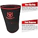 Knee Sleeves 7mm (1 Pair) - High Performance Knee Sleeve Support For Weight Lifting, Cross Training & Powerlifting - Best Knee Wraps & Straps Compression - For Men and Women (Black/Red, X-Large)