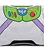 Toy Story Buzz Lightyear Juniors Astronaut Costume White T-shirt (Juniors X-Large)