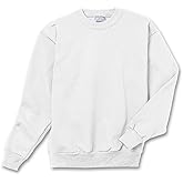 Hanes Youth EcoSmart Crew, White, Medium