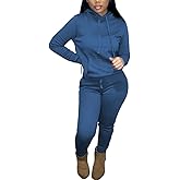 Nimsruc Two Piece Outfits for Women Casual Sweatsuits Set Long Sleeve Hoodie Tracksuit