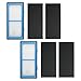 2 Pack Air Purifier Filters for Holmes AER1 HEPA Type Total Air Filter, HAPF30AT for Holmes HAP242-NUC Air Purifier Filter AER1 Series, Replace Type A Filter, 2 HEPA Filter + 4 Carbon Booster Filters
