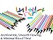 Fineliner Color Pen Set (24 COLORING PENS) Primary, Secondary & Neon Colors, Ultra Fine Metal Clad Tip - 0.4mm Colored Fine Liner Sketch Drawing Pen, Porous Point Marker
