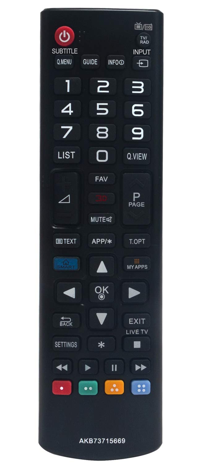 ALLIMITY AKB73715669 Remote Control Replace for LG LED LCD TV 32LB570U 32LB580U 32LF510B 32LF5610 32LF561V 32LF580 42LB580 42LB580V 42LB630V 42LB650V 43LH604V 43UF675V 43UH610V