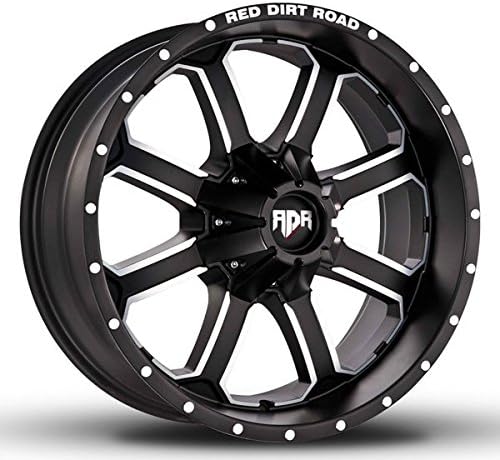 Red Dirt Road (RDR) RD01 Dirt 17x9 8x165.1/8x6.5" -12mm Black/Machined Wheel Rim