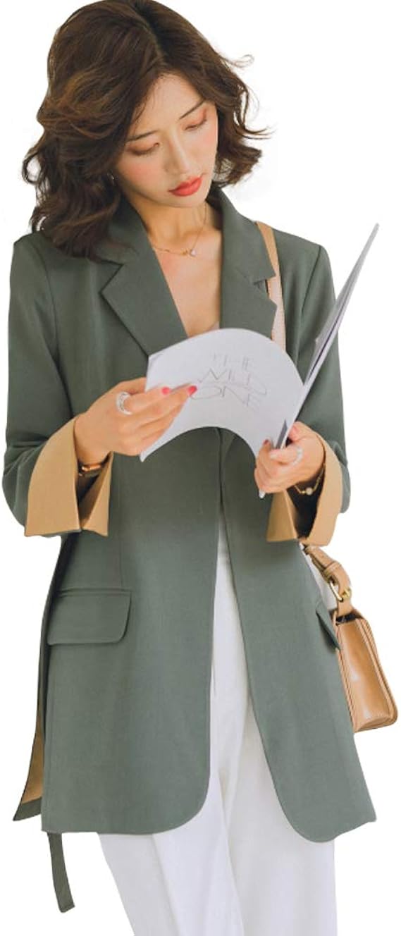 Amazon レディース テーラード ジャケット 春秋冬ジャケット ゆったりブレザー ボタン エレガント オフィス カジュアル 長袖通勤 フォーマル ジャケット 女性用ブレザー 卒業式 コート ジャケット 通販