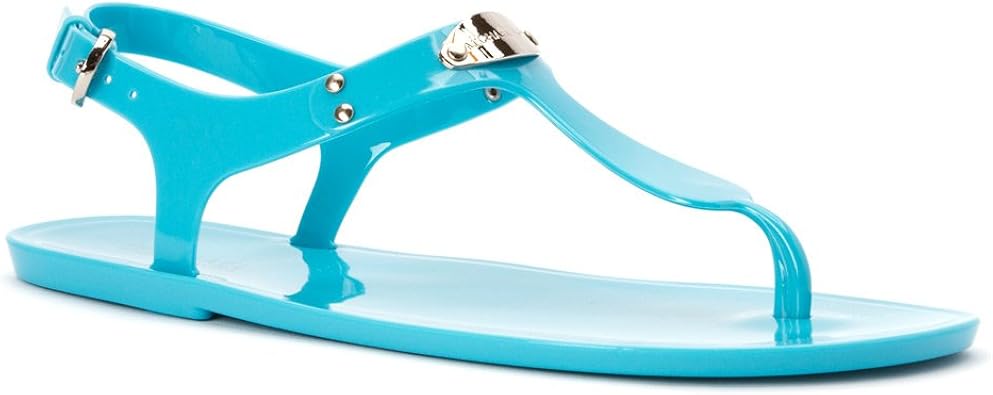 michael kors flip flops womens blue