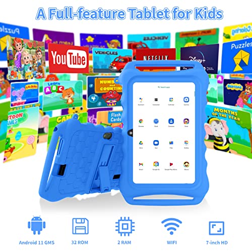 7inch Tablet for Kids Android 11 Tablets 2GB 32GB Parental Control
