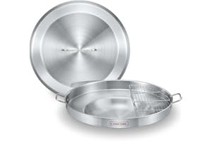 CONCORD Comales Discada 8-Piece Stainless Steel Cookware Set, 56 cm