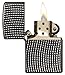 Zippo Armor Brite Cut High Polish Black Ice Squares Pocket Lighter
