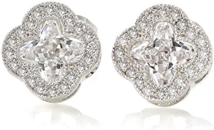 Topbodyjewelry Women's Stud Earrings 18K White Gold AAA Cubic Zirconia Stud Earrings