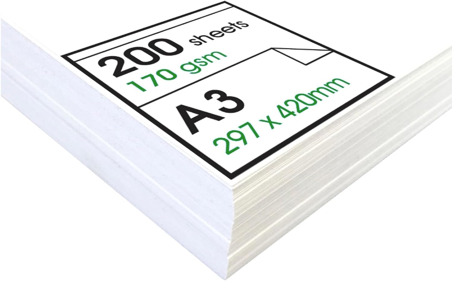 PROTECTAFILE A3 Super Thick White Card 170gsm Beer Mat Craft Pulp Board for Mounting & Models (200 Sheets) for Mounting & Models- Ideal Card for Craft, Card Making or Other Art and Craft Paper