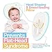 Newborn Baby Pillow, Memory Foam Cushion for Flat Head Syndrome Prevention and Head Support