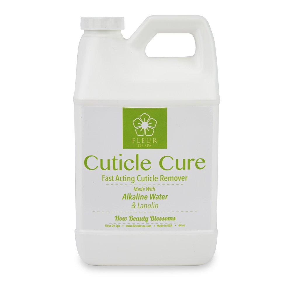 Fleur De Spa Cuticle Remover- 64 oz Cuticle Cure : Beauty