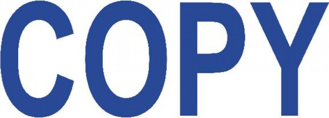 Colop "Copy" Green Line Word Stamp - Blue