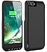 iPhone 7 Plus Battery Case, Foxin 8000 mAh Extended Battery Charger Case Rechargeable Power Bank Battery Charging Case for iPhone 7 Plus/6 Plus/6S Plus(5.5 inch) (Matte Black)