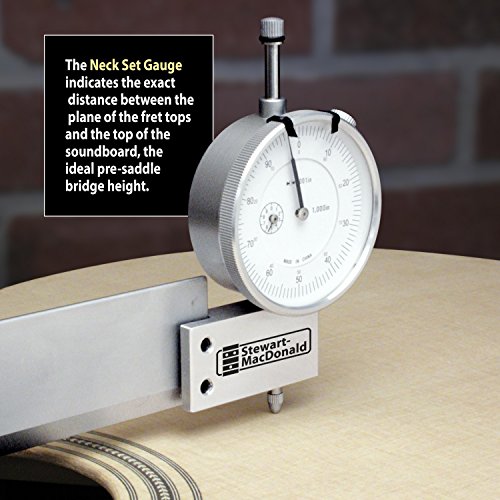 StewMac Guitar Neck Set Gauge with Straightedge