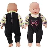 Highmall High Simulation Baby Doll's Clothes Denim Pants Blue Stripes for 14 -16 inches Dolls