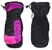 N'Ice Caps Unisex Adults Solid And Colorblocked Puffy Waterproof Ski Mittens