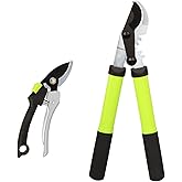 YRTSH Loppers for Tree Trimming, Heavy Duty Branch Cutter Pruner with Gear Technology, Labor Saving Pruning Shears Gardening Tools Tree Clippers Tree Trimmer up to 1.3 Inch Clean Cut Capacity