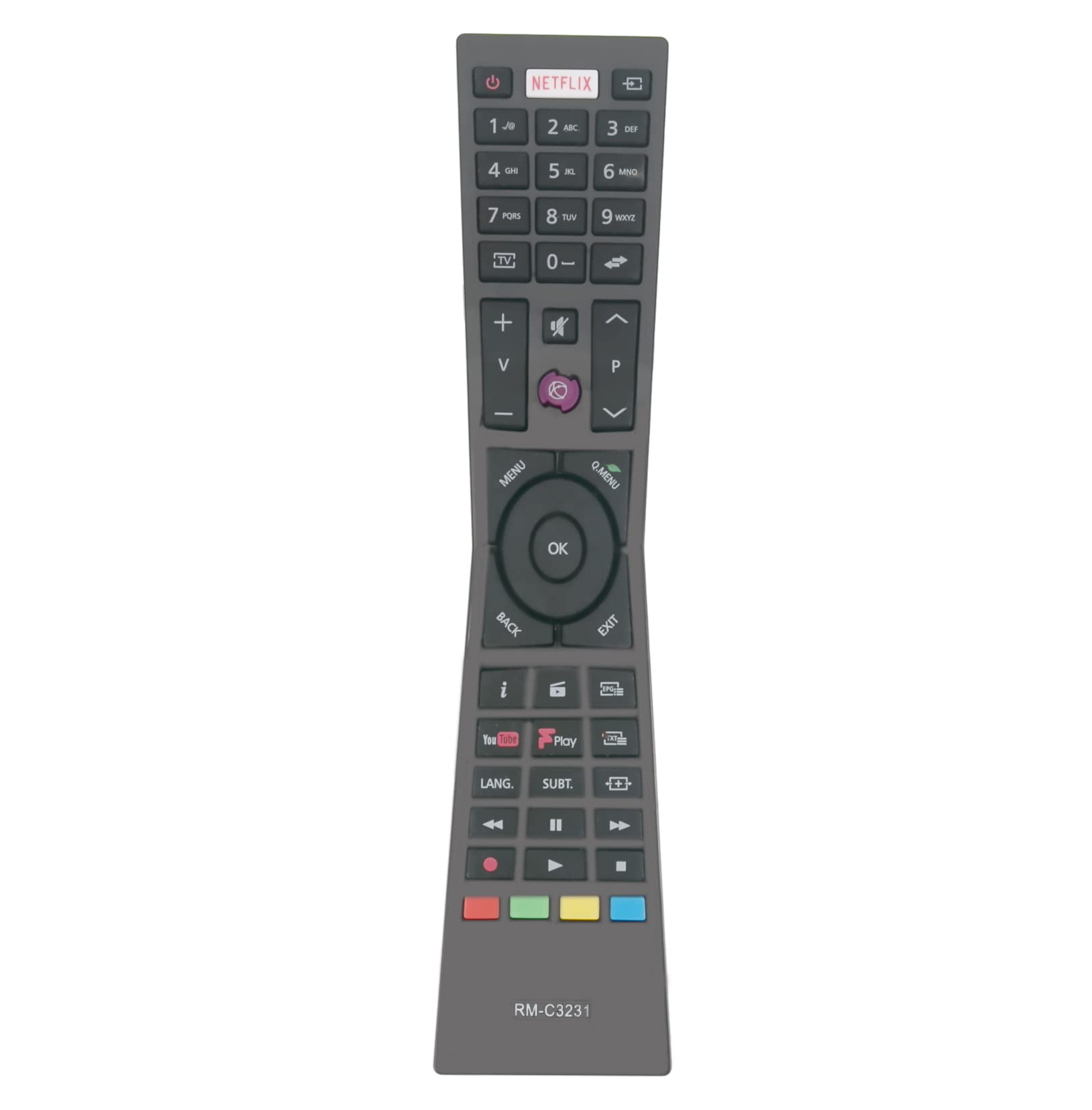 AULCMEET RM-C3231 sub RM-C3232 RC4996 Replace Remote Compatible with JVC TV RMC3232 LT-43C870 LT-55C860 LT-24C660 LT-24C661 LT-32C660 LT-32C661 LT43C862 LT43C870 LT55C860 LT24C660 LT24C661