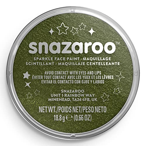 Snazaroo Sparkle Face And Body Paint, 18.8g (0.66oz) Pot, Sparkle
