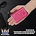 RFID Blocking Compact Wallet For Women, Made of Stylish Pink PU Leather With Aluminum Card Holder, In A Nice Gift Box