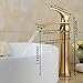 Greenspring Waterfall Bathroom Sink Vessel Faucet Single Handle Basin Mixer Tap Gold Golden Finished