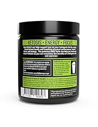 Gigante suplemento de etona keto-exógena – Polvo de Keto Beta-Hydroxybutyrate diseñado para apoyar su dieta Ketogenic, aumentar la energía y quemar grasa en la ketosis, 1