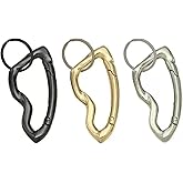 Cute Y2K Carabiner Keychain Clips Irregular Cool Multi-Use Large Heavy Duty Carabiner Hook Key Ring Outdoor Accessories Buckle