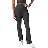 YITTY Active Women's Ultraluxe Kick Flare High Waist Legging, Athleisure, 4-Way-Stretch, Onyx, XXL/1X, Regular | 32" Inseam