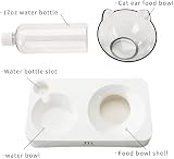 Marchul Cat Bowls with Mat Tilted Raised Gravity Water Food Bowl for Cats view 4
