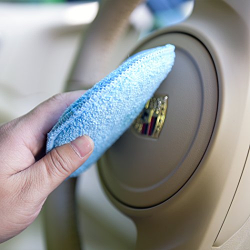 image for CarCarez Microfiber Foam Car Wax Applicator Pad for Hand Polish, Pack 