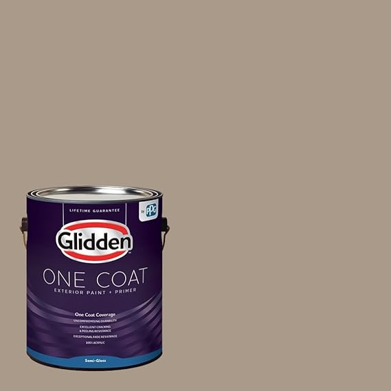 Glidden Exterior Paint + Primer Greige/Diversion, One
