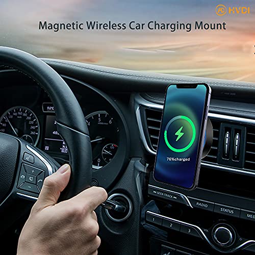 HVDI MagSafe Car Wireless Charger 15W QI Fast Charging