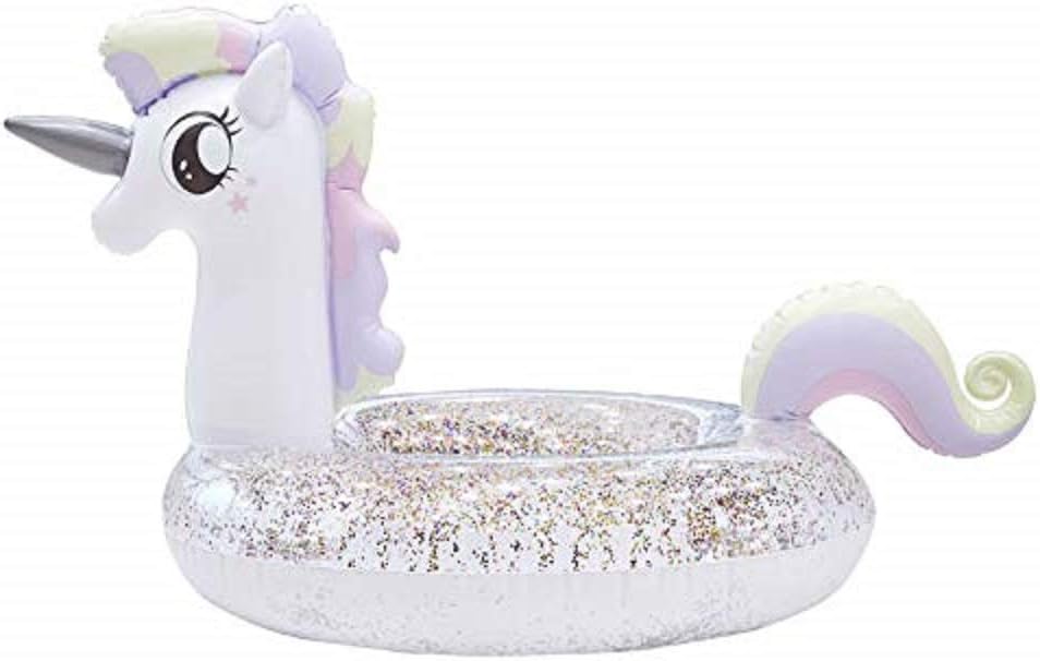 Giant Unicorn Inflatable Pool Float Swimming Ring Summer Beach Swimming Pool Party Lounge Raft Water Toys for Kids Toddler Adults - Unicorn Princess-kids