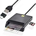USB SIM Smart Card Reader for contact Card IC/ID SD TF MMC Card readers USB-CCID PCSC Smart Card Reader ISO 7816 for Windows 7 8 10 Linux OS