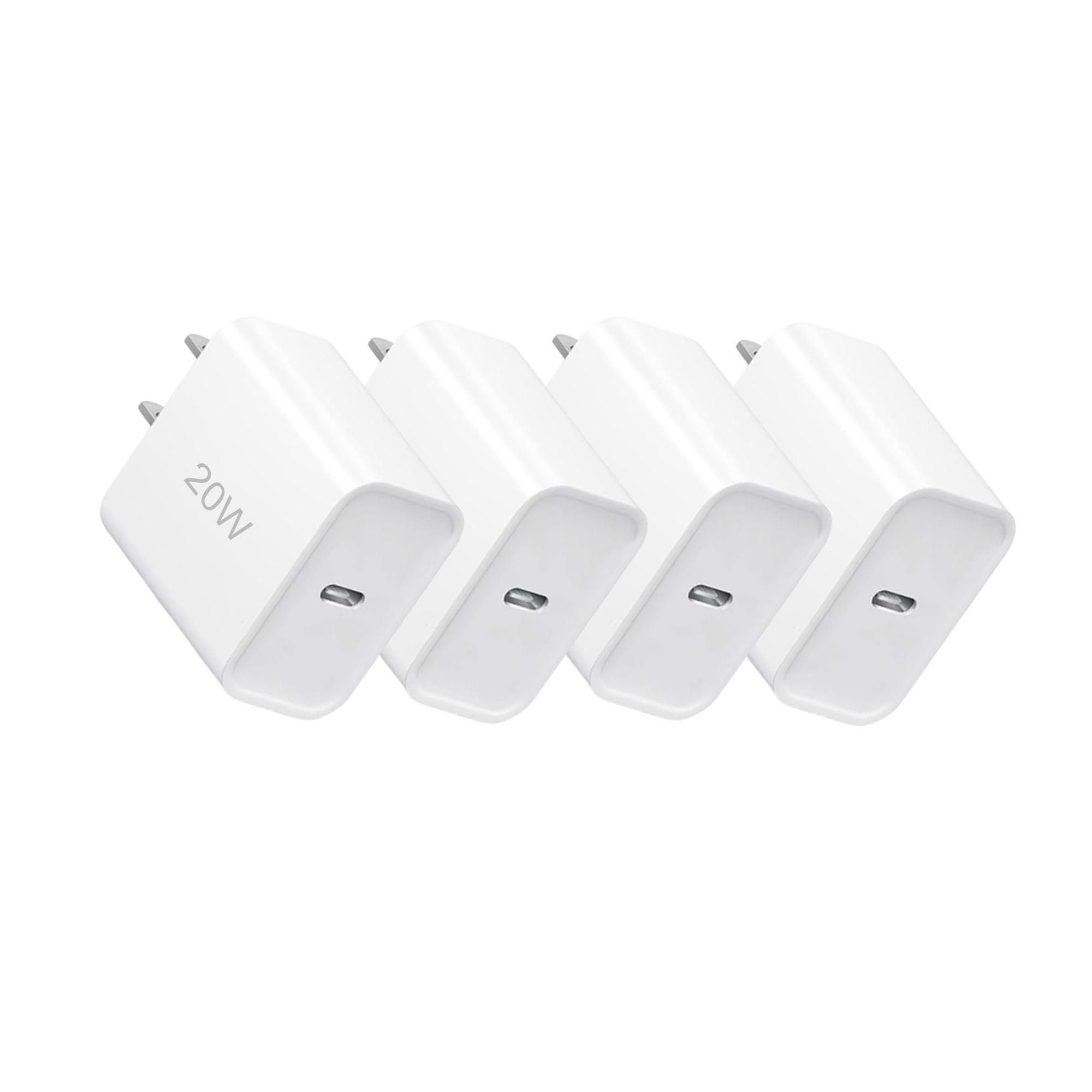 i Phone Charger Fast Charging, 4 Pack 20W Type-C Fast Charger Block for i Phone 17/16/15/14/13/12/11 Pro Max/Xs Max/XR/X,USB-C Charge Brick Box