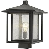 Z-Lite 554PHBS-ORB 1 Light Outdoor Post Mount Fixture, Oil Rubbed Bronze